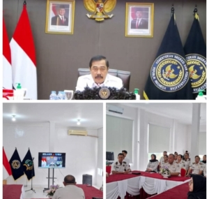 Bapas Kelas I Palangka Raya Rapat Analisis Dan Evaluasi Secara Virtual diikuti Seluruh Jajaran Pegawai 