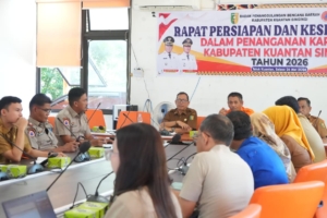 Pemkab Kuansing Matangkan Kesiapsiagaan Karhutla Hadapi Ancaman El Nino, Asisten III Azhar dan BPBD Pimpin Rapat Koordinasi Lintas Sektor