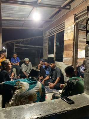 Yasinan dan Doa Bersama,Satgas TMMD 128 Langkat Membangun Kedekatan Spiritual dengan Masyarakat