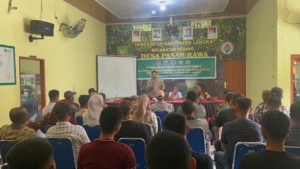 TMMD 128 ,Polsek Gebang Berikan Penyuluhan Hukum dan Kamtibmas