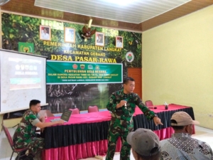 Melalui TMMD 128 Non Fisik,Satgas Tingkatkan Wasbang dan Nasionalisme Masyarakat