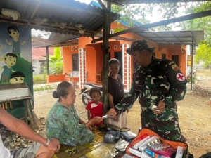 Mendekati Akhir Tugas, “Mantri Loreng” Satgas TMMD Langkat Intensifkan Layanan Kesehatan 