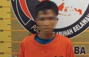 Sat Narkoba Polres Pelabuhan Belawan Tangkap Pengedar Shabu di Desa Manunggal