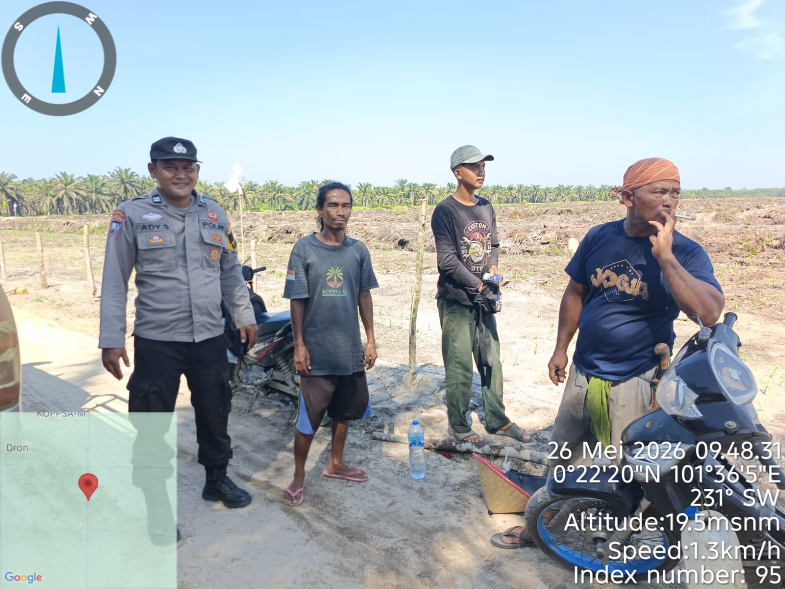 Polsek Siak Hulu Kawal Proyek Jagung 10 Hektar, Target Panen Agustus 2026