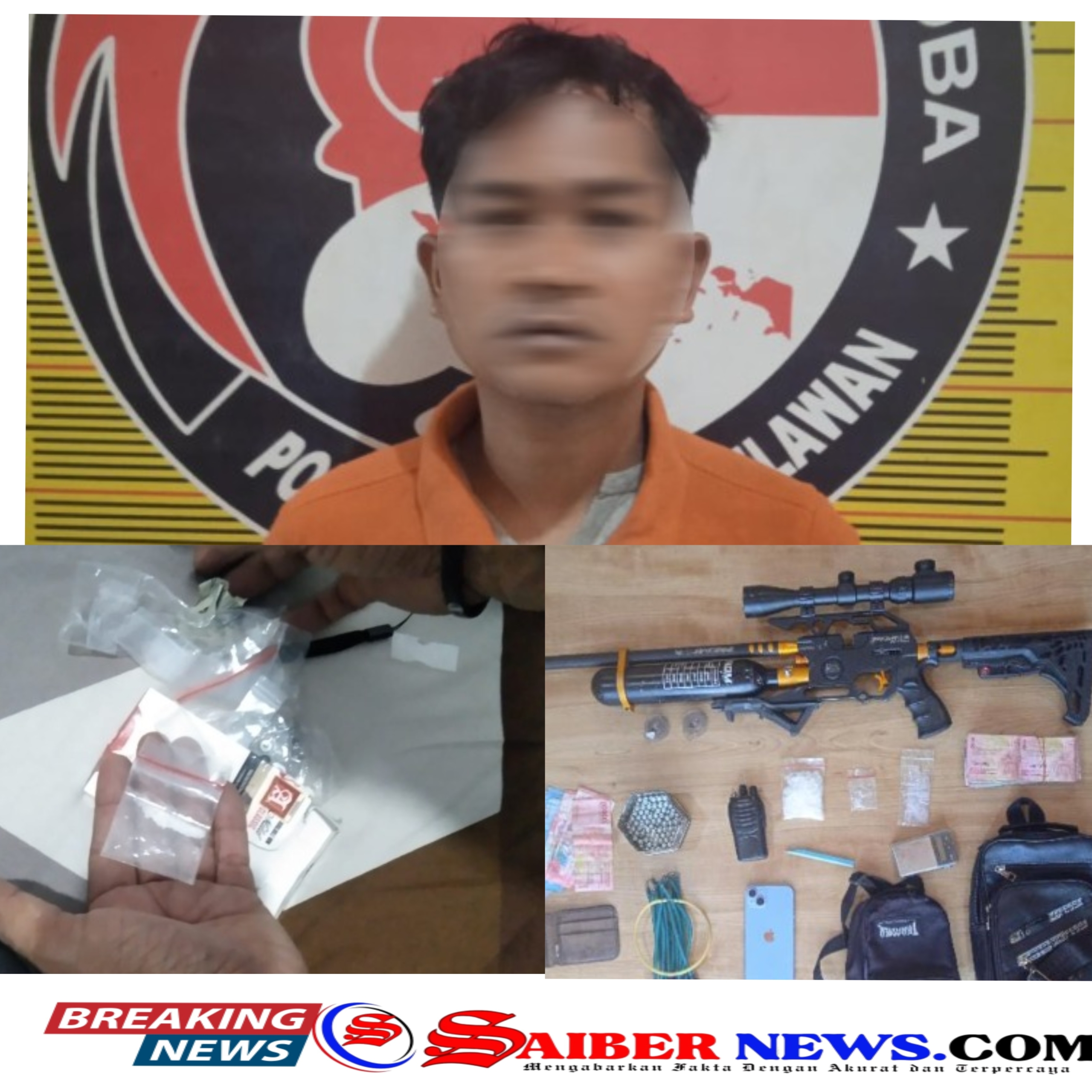 Sat Narkoba Polres Pelabuhan Belawan Tangkap Bandar Sabu di Bagan Deli, Ditemukan Senjata dan Uang Belasan Juta Rupiah