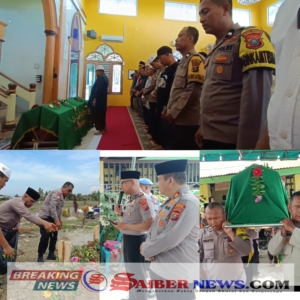 Kapolsek Medan Labuhan Pimpin Pelepasan Jenazah Aipda Maryaji, Personel Berdedikasi yang Tutup Usia
