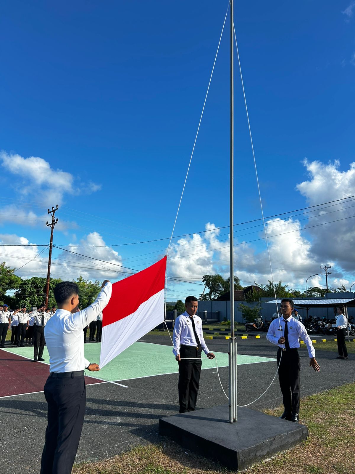 Teguhkan Semangat Pemersatu Bangsa, Bapas Saumlaki Gelar Upacara Hari Lahir Pancasila
