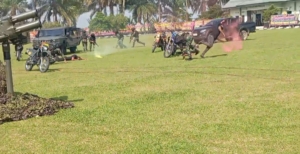 Aksi Pelumpuhan Terorisme dan Atraksi Alutsista Rudal Arhanud TNI AD, Meriahkan Upacara Sertijab Danyon Arhanud 11/WBY