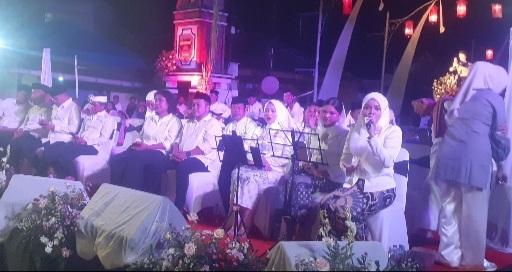 Pawai Obor di Hari Jadi Purwakarta Sambut Tahun Baru Islam