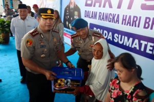 Sambut Hari Bhayangkara ke-80, Polda Sumut dan Polres Pelabuhan Belawan Bagikan 1.500 Paket Sembako