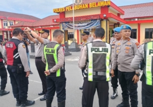 Jelang HUT Bhayangkara Ke-80, Polres Pelabuhan Belawan Gelar Pekan Gaktibplin Personel
