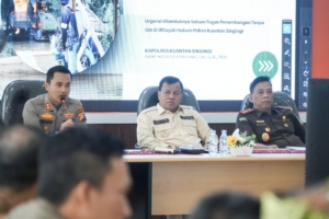 Bupati Kuansing Membentuk Satgas PETI, Kapolres Kuansing Sampaikan Saran Solusi Untuk Masyarakat, Karena Khawatir Konflik 