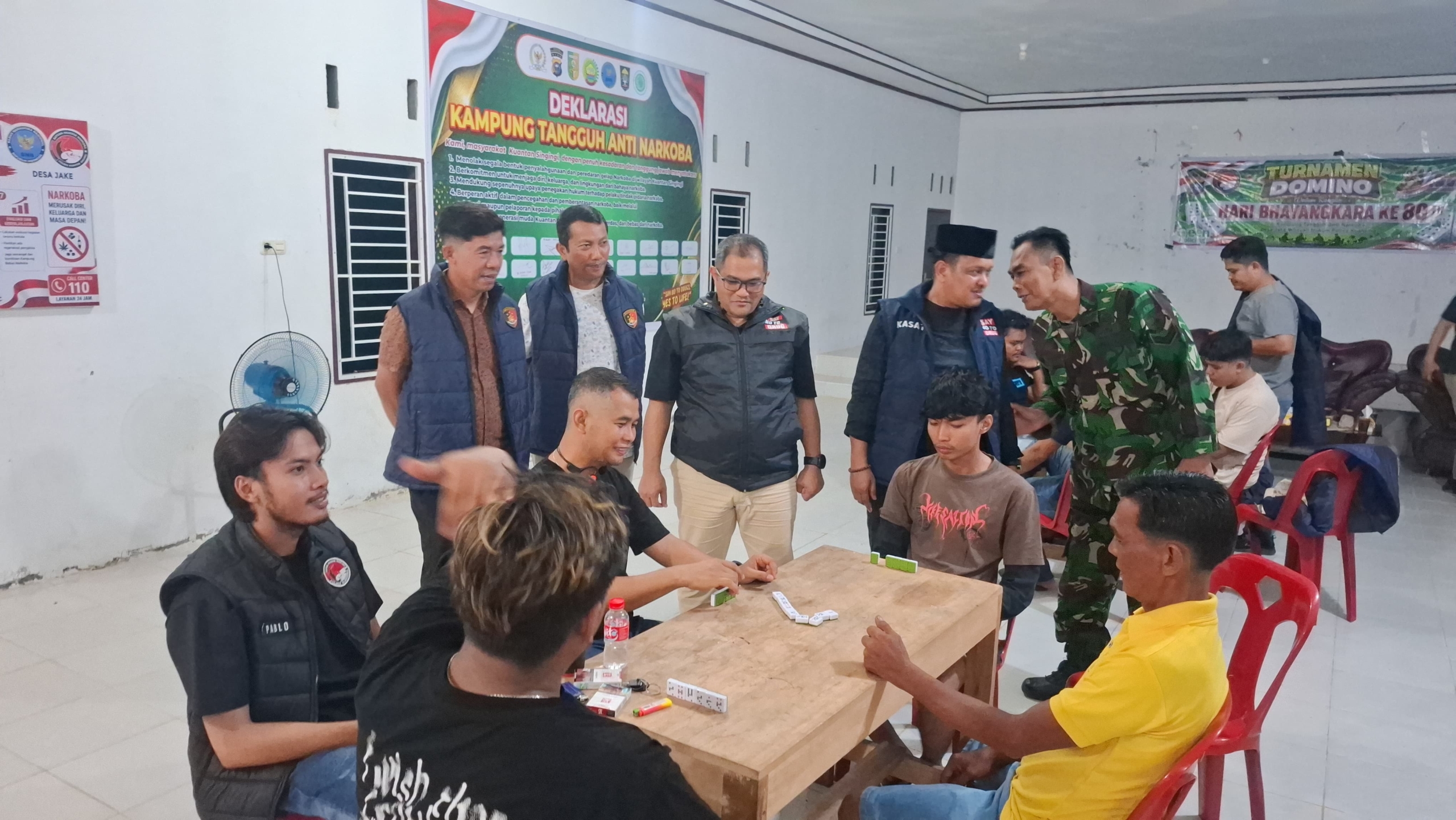 Dit Resnarkoba Polda Riau Nilai Desa Jake Kuansing, Polres Kuansing Tegaskan Kampung Tangguh Anti Narkoba