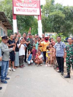 Dandim 0201/Medan Meresmikan Renovasi Jembatan Gantung Panigara,Akses Warga Polonia Kembali Lancar