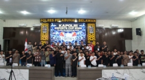 Polres Pelabuhan Belawan Gelar Tournament E-Sport MLBB Kapolri Cup dalam Rangka HUT Bhayangkara ke-80