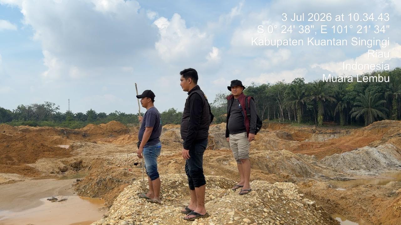 PETI Viral di Media Sosial..! Personel Polsek Singingi Turun Lansung Cek Lokasi di Muara Lembu