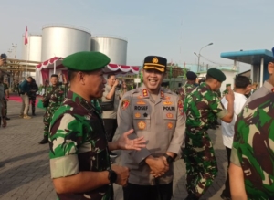 Kapolres Pelabuhan Belawan Hadiri Upacara Pemberangkatan Satgas Pamtas RI–PNG