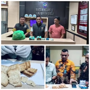 Penyelundupan Diduga Narkotika Jenis Sabu Berhasil Digagalkan Petugas P2U Rutan Kelas I Labuhan Deli