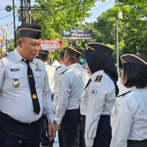 Balai pemasyarakatan Kelas 1 Palangka Raya Melaksanakan Apel pagi rutin yang Di ikuti oleh Seluruh Pegawai Bapas 