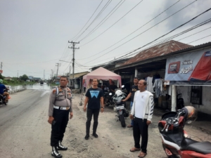 Polsek Belawan Laksanakan Pengamanan Pasca Aksi Tawuran di Simpang Sicanang