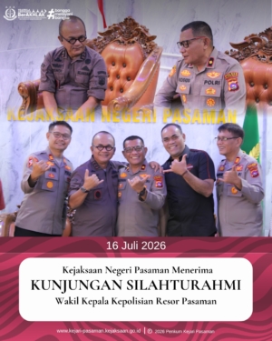 Perkuat Sinergi Penegakan Hukum, Kejari dan Polres Pasaman Pererat Koordinasi Demi Pelayanan Masyarakat