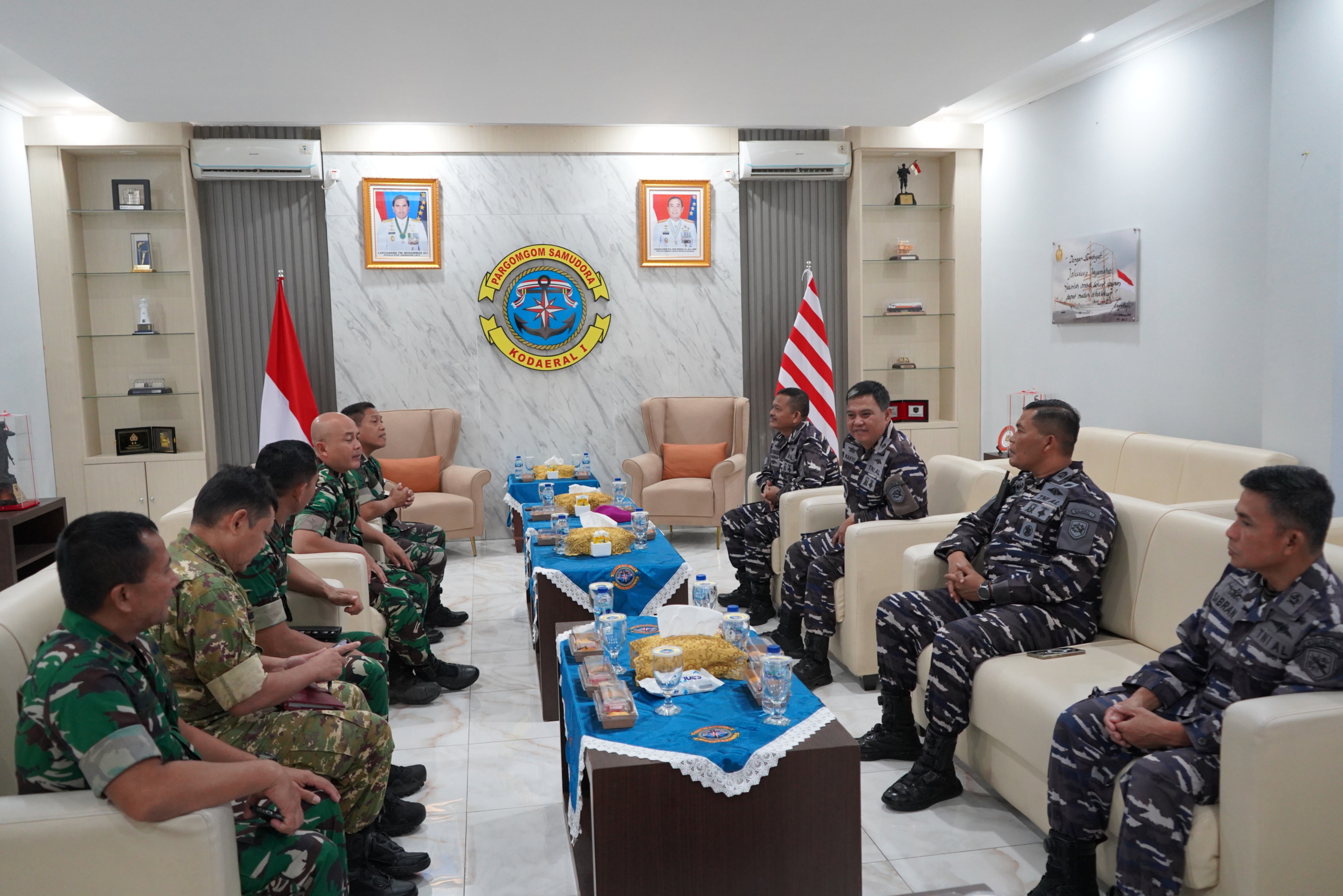 Perkuat Pengawasan dan Tata Kelola, Kodaeral I Pererat Sinergi dengan Tim Wasrik Itjen TNI