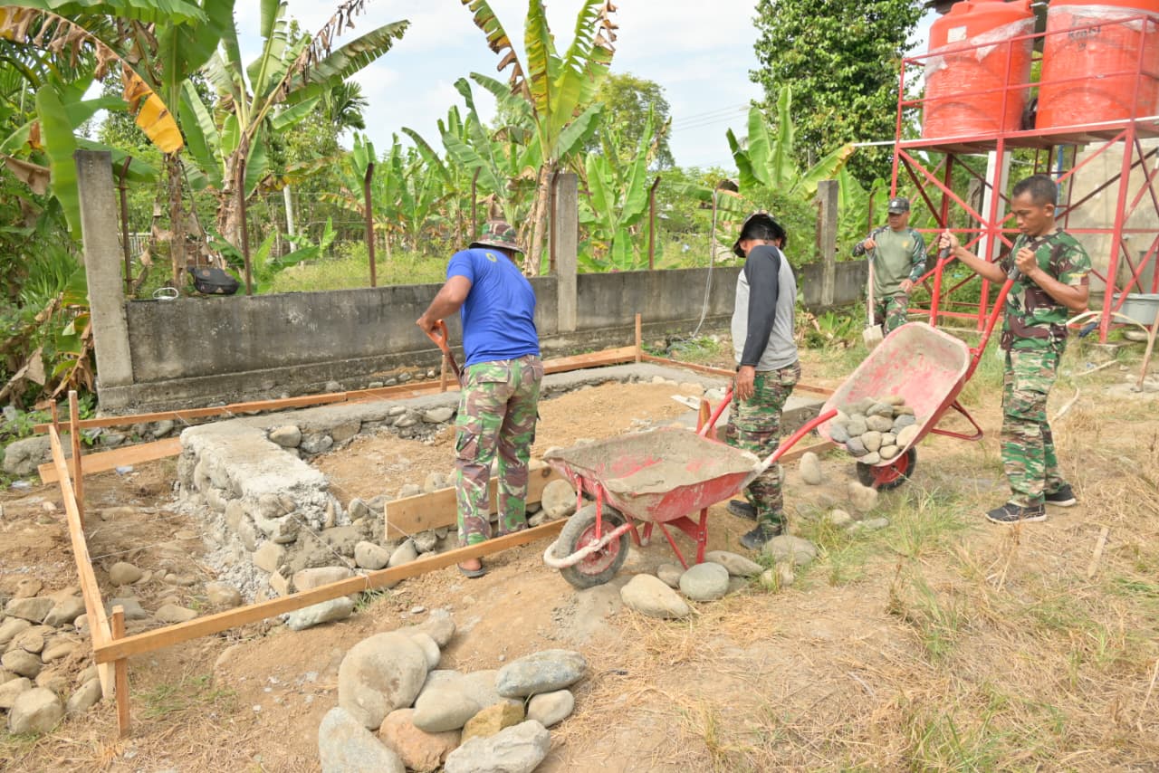 Satgas TMMD Ke-129 Kodim 0102/Pidie Kebut Pembangunan MCK, Tingkatkan Sanitasi dan Kesehatan Warga