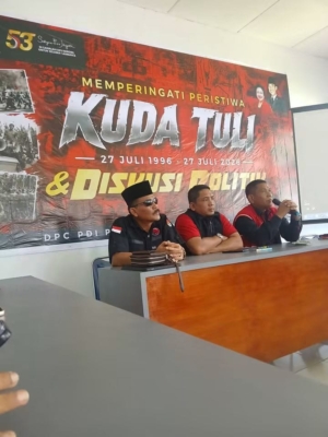 Peringatan Kudatuli Warnai Evaluasi Internal, Romelta Ginting Tekankan Disiplin dan Militansi Kader
