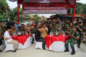 Pangdam I/BB Resmikan Jembatan Perintis Garuda ,TNI AD Tingkatkan Konektivitas dan Perekonomian Masyarakat