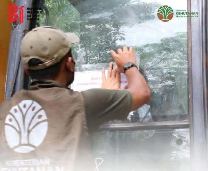 Kemenhut Tetapkan Dua Tersangka Pembukaan Jalan Ilegal di Taman Nasional Bukit Barisan Selatan