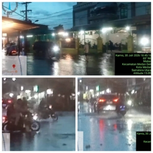 Hujan Deras, Sejumlah Ruas Jalan di Kelurahan Mabar Kembali Tergenang Banjir, Warga Minta Penanganan Segera