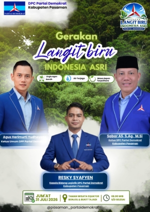 Resky Syafyen Apresiasi Kekompakan Kader Demokrat Pasaman pada Aksi Bakti Sosial HUT ke-25 Partai Demokrat