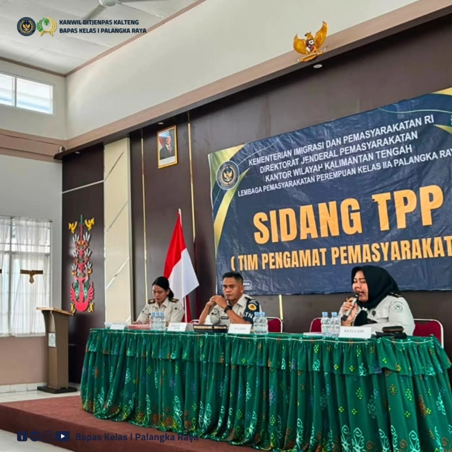 Bapas Palangka Raya Hadiri sidang TPP Di Aula Lapas Perempuan Kelas IIA