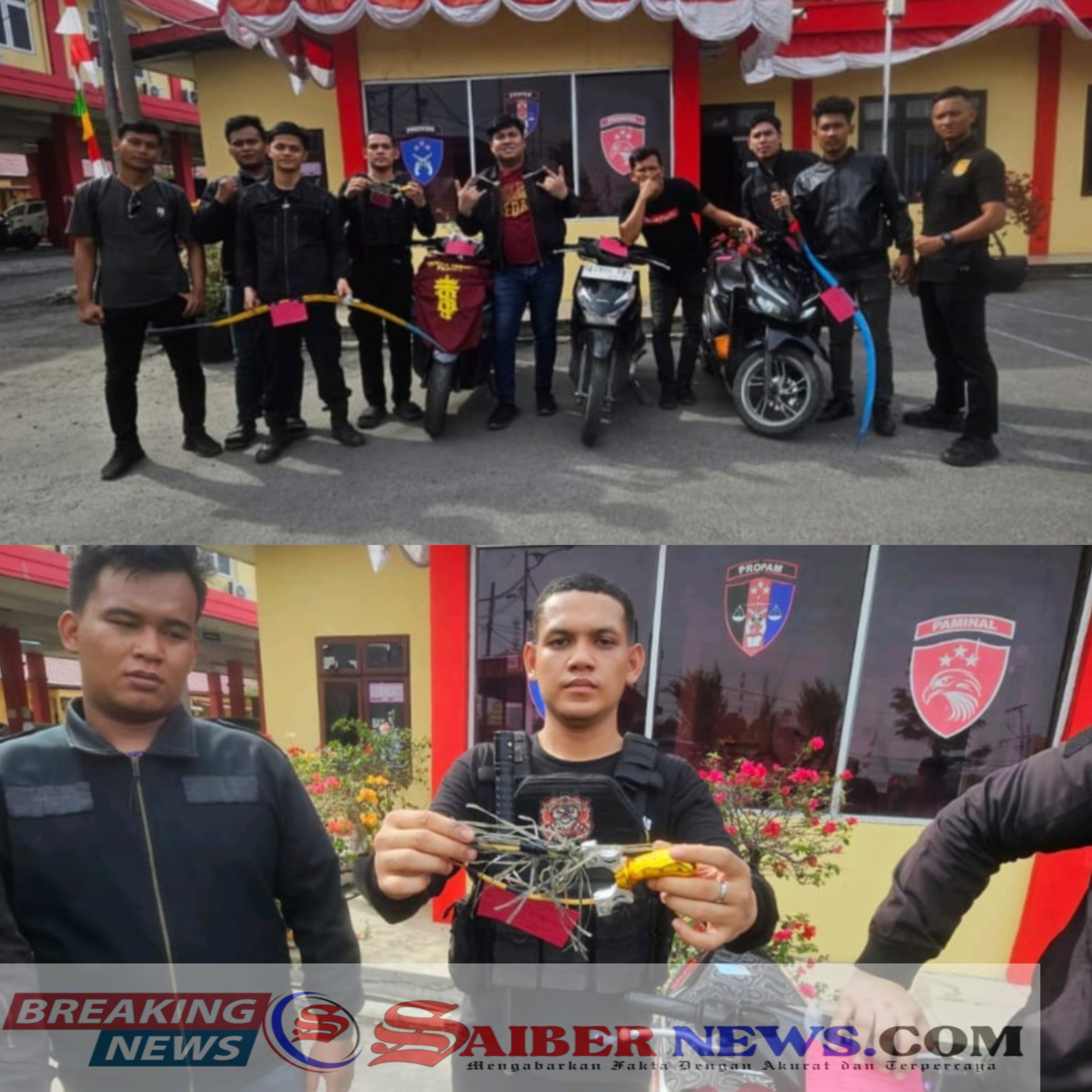 Macan Polres Belawan Datang, Pelaku Tawuran Kabur Kocar-kacir, Motor dan Sajam Ditinggal