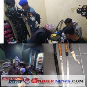 Operasi Gaktib Kodaeral I di Langkat-Binjai, Empat Senjata Tajam Diamankan dari Pengunjung THM