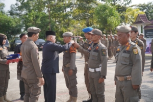 Satpol PP Kuansing Siap, 3 Tim Baru Dikukuhkan untuk Sukseskan Pacu Jalur 2026