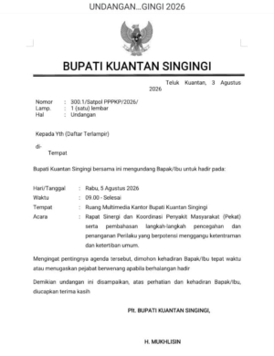 Jelang Pacu Jalur 2026, Pemkab Kuansing Gelar Rapat Sinergi Tangani Penyakit Masyarakat