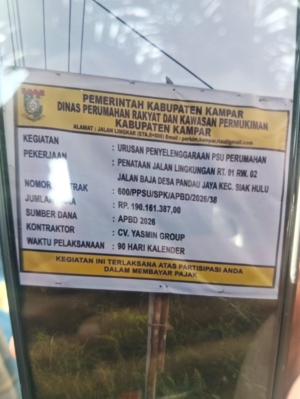Ketebalan 13 Sentimeter Tanpa Tulangan Besi, Proyek Jalan Rp190 Juta di Pandau Jaya Jadi Sorotan