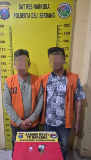 Kantong Celana Jadi “Gudang Mini”, Dua Pria Diduga Simpan Sabu Diamankan Sat Narkoba Polresta Deli Serdang