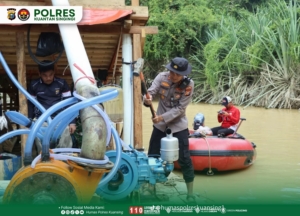 1.183 Rakit PETI Dimusnahkan..! Polres Kuansing & Polda Riau Nyatakan Kuansing “Bersih” dari Tambang Ilegal Juli 2026