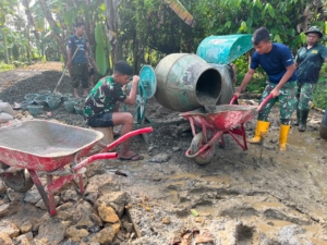Progres Tembus 31 Persen, Jembatan Gantung Sungai Afia Terus Dikerjakan untuk Mudahkan Akses Warga