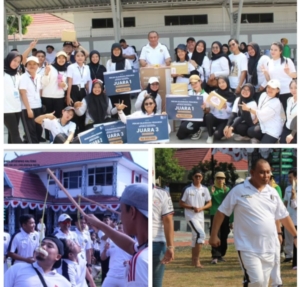 Meriahkan HUT Ke-81 Republik Indonesia Bapas Palangka Raya mengadakan Senam pagi serta berbagai  perlombaan  Tradisional 