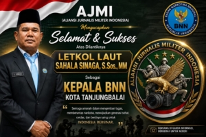 Prajurit TNI AL,Letkol Laut (KH) Sahala Sinaga.S.Sos.M.M Dipercayakan Jabat Kepala BNNK Tanjungbalai