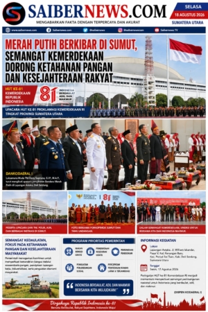 MERAH PUTIH BERKIBAR DI SUMUT, DANKODAERAL I SERUKAN SEMANGAT KEMANDIRIAN DAN KESEJAHTERAAN RAKYAT