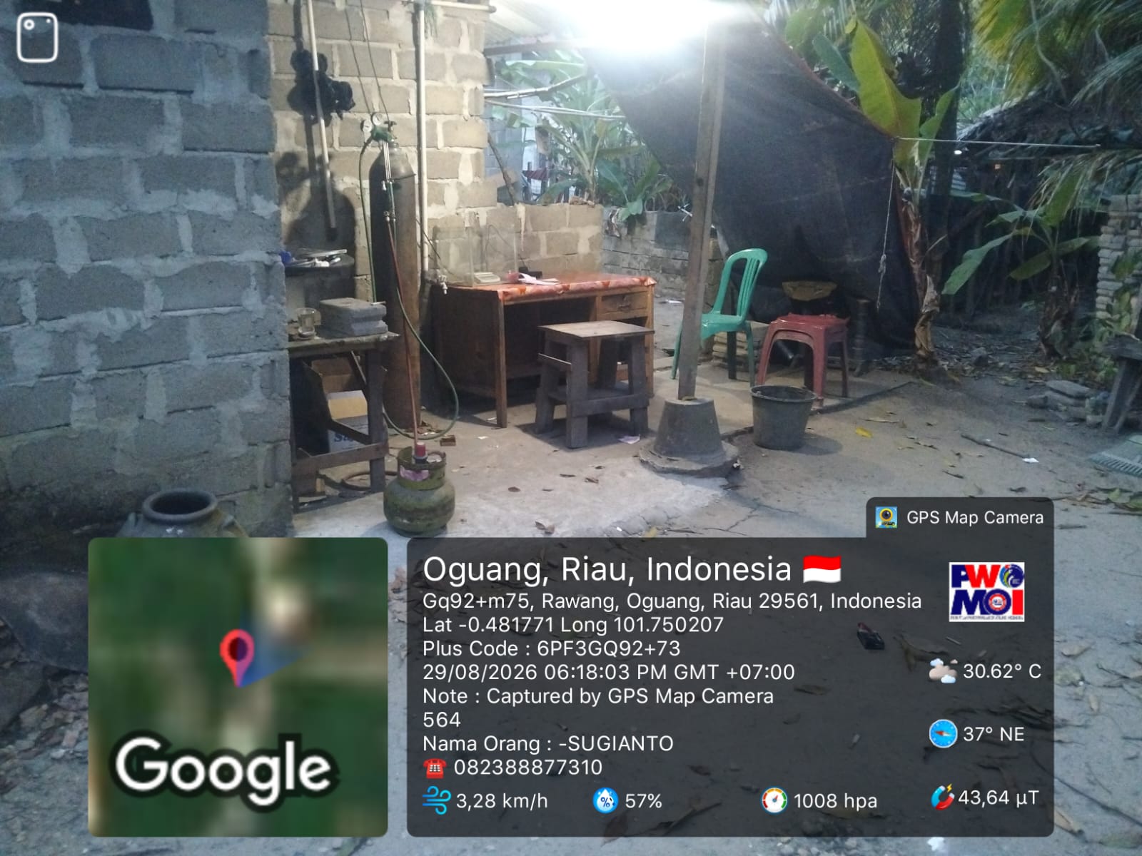 DESAK KAPOLDA RIAU..! Tempat Pemurnian Emas Ilegal Diduga Beroperasi di Belakang Warung, Desa Rawang Oguang
