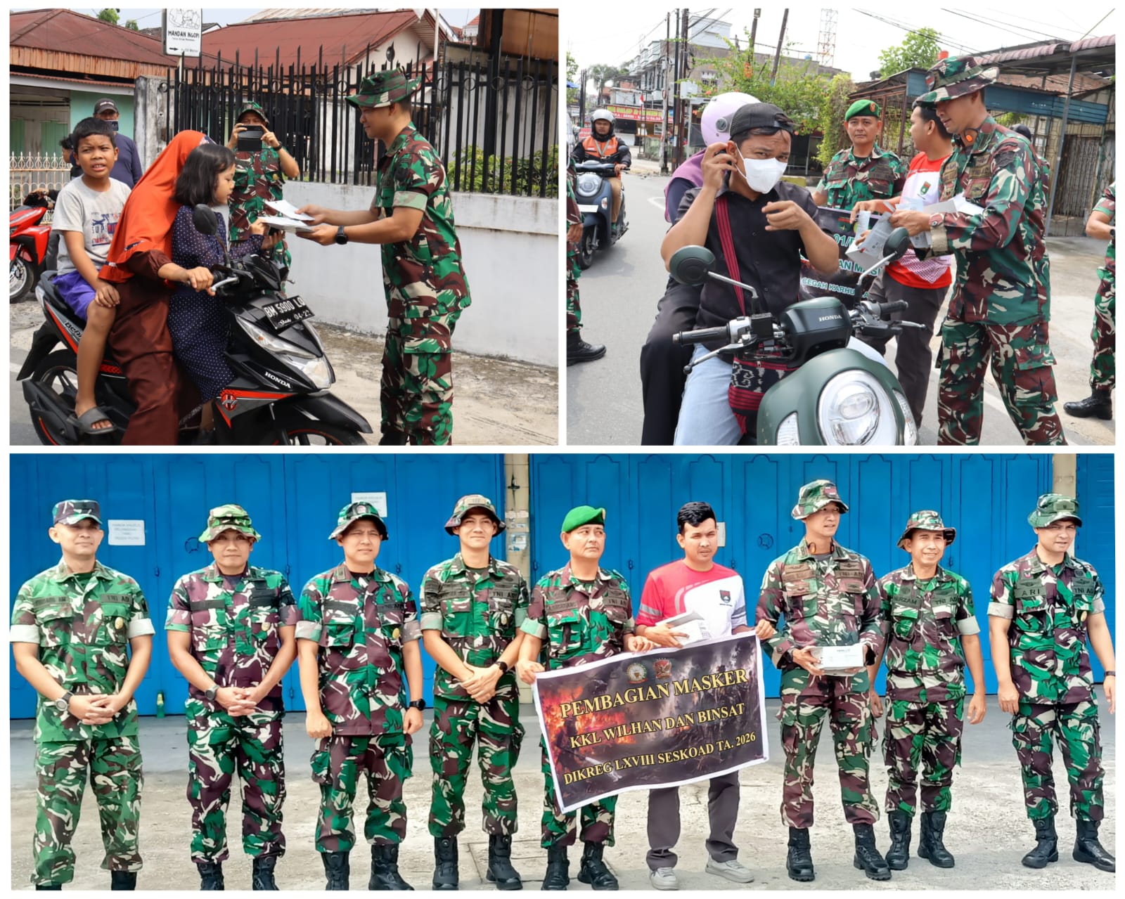 SISWA DIKREG LXVIII SESKOAD BERSAMA KODIM 0301/PEKANBARU GELAR AKSI SOSIAL PEDULI KARHUTLA
