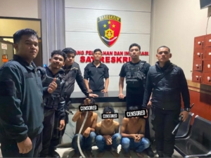 Tim Macan Polres Pelabuhan Belawan Amankan 3 Anggota Geng Motor di Marelan Pasar 9