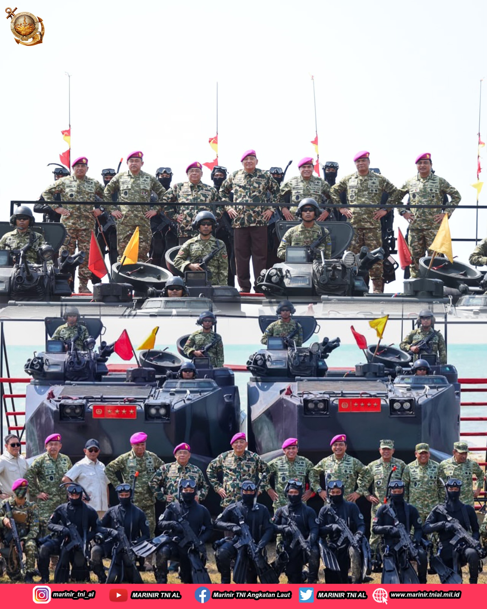 LIMA TOKOH NASIONAL RESMI MENJADI WARGA KEHORMATAN, KOMITMEN PENGUATAN KORPS MARINIR SEMAKIN SOLID