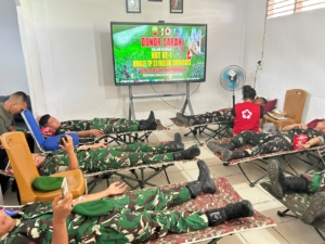 HUT Ke-1 Brigif TP 37/HS ,Tebar Kepedulian Melalui Aksi Sosial,Setetes Darah Menjadi Harapan Hidup Bagi Yang Membutuhkan