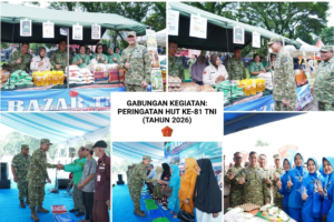 Pangdam I/BB: Bazar HUT ke-81 TNI Hadirkan Sembako Murah dan Layanan Kesehatan Gratis